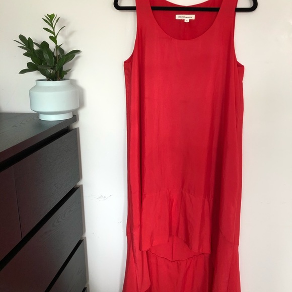 BCBGeneratiom Flowy Red Dress Medium - Picture 2 of 5